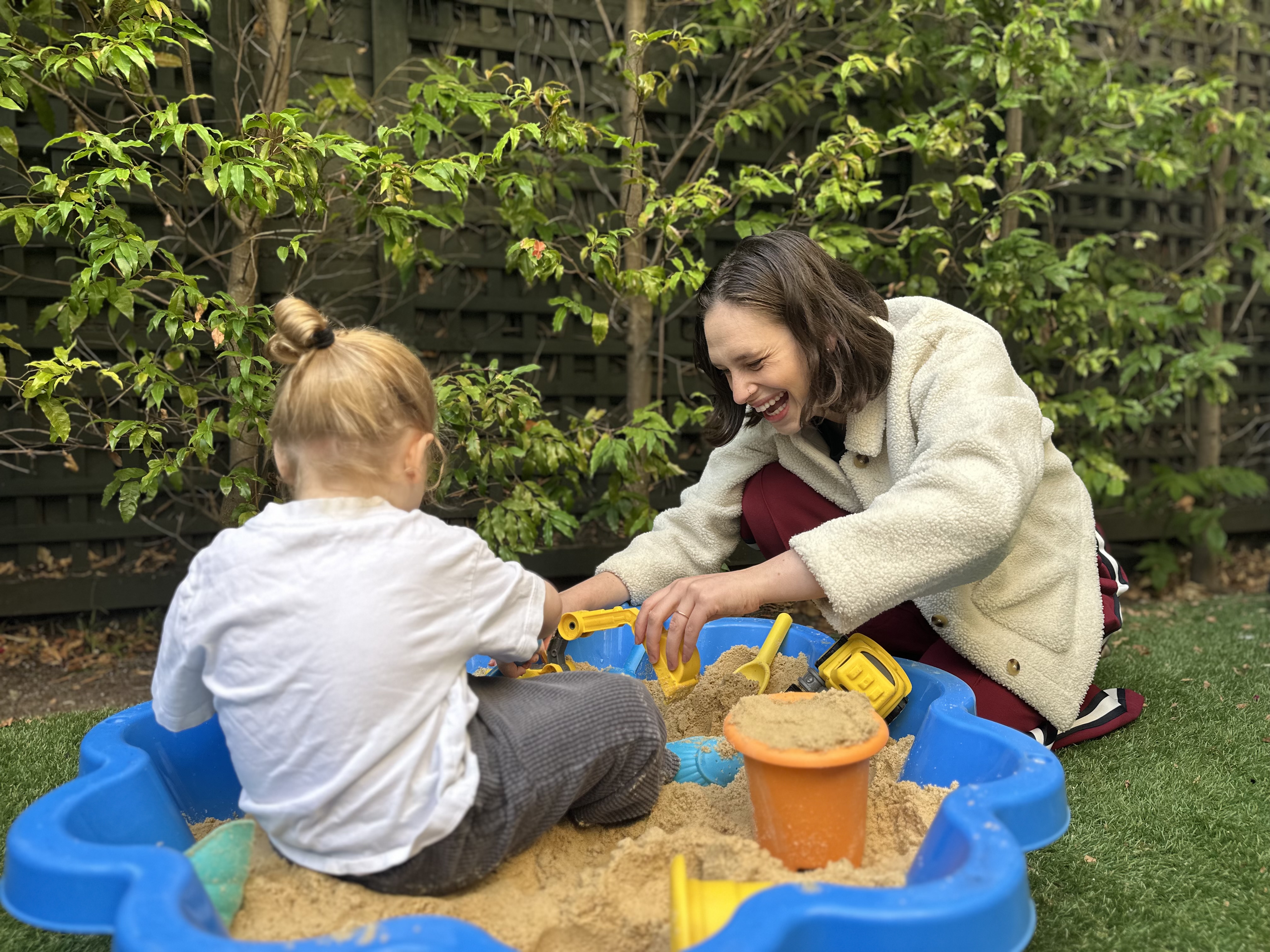 Children at play during a session